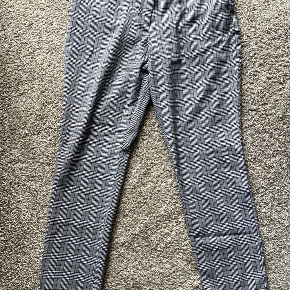 Carolina Belle Gray Dress Pants Classic Straight-Leg